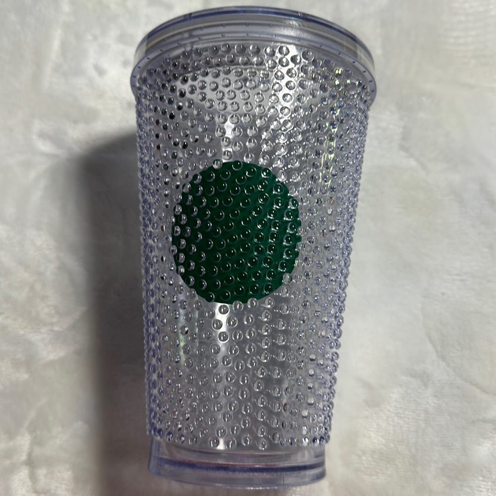Starbucks clear 16 Oz plastic tumbler